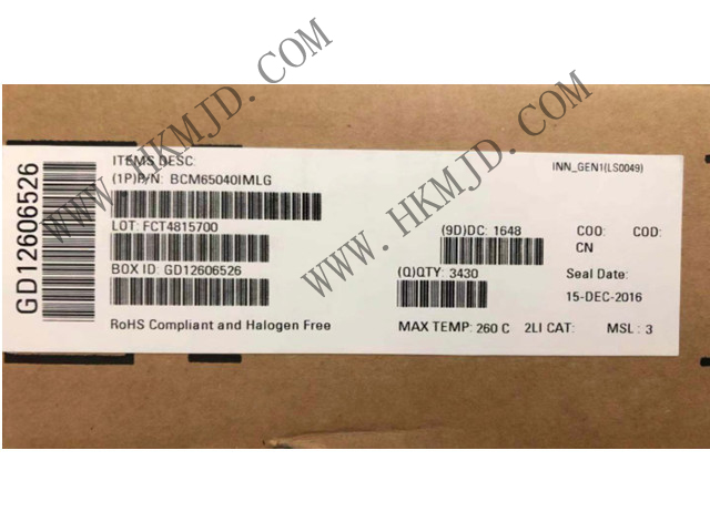 BROADCOM BCM65040 BCM65040IMLG 接口 - 驅動器，接收器，收發(fā)器