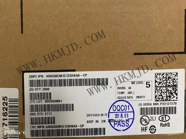 【分銷onsemi】AR0330CM1C12SHKA0-CP CMOS 圖像傳感器，300 萬像素，1/3 英寸