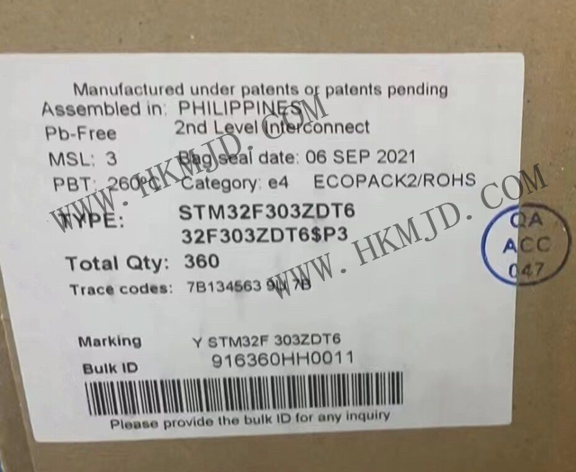 供應微控制器 STM32F303ZDT6 帶DSP和FPU的主流混合信號ARM Cortex-M4 MCU