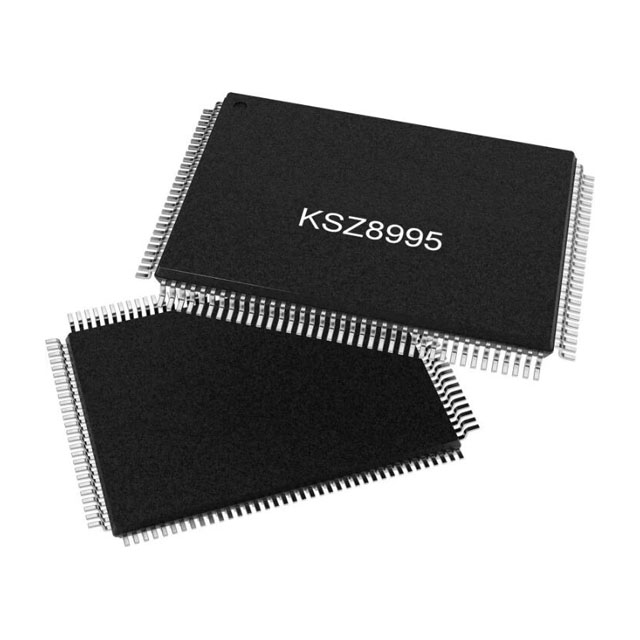 出售【Microchip】KSZ8995XA 集成式 5 端口 10/100 QoS 以太網(wǎng)交換機(jī)，支持光纖