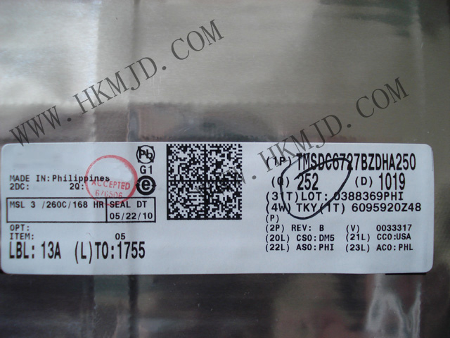 供應 TI TMSDC6727BZDHA250 350MHz 浮點數(shù)字信號處理器