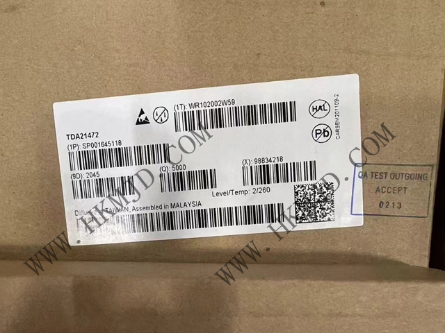 DC/DC開關(guān)轉(zhuǎn)換器Infineon TDA21472 70A、1.5MHz 開關(guān)頻率