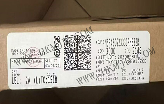 明佳達電子——【出售】MSP430G2333IRHB32R (TI) 16MHz，16位混合信號微控制器