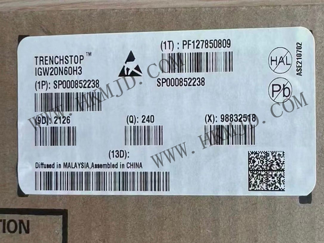 【分銷英飛凌IGBT晶體管】IGW20N60H3 600 V，20 A IGBT 分立式，采用 TO-247 封裝