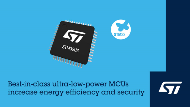 意法半導(dǎo)體推出STM32U3微控制器，面向遠程、智能和可持續(xù)應(yīng)用