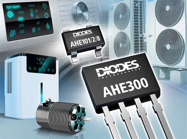 Diodes 公司推出先進(jìn)的銻化銦霍爾器件傳感器，適用于旋轉(zhuǎn)和電流檢測(cè)產(chǎn)品應(yīng)用