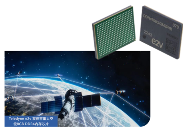 Teledyne e2v 雙倍容量太空級(jí) 8GB DDR4 內(nèi)存芯片，面向高可靠性太空應(yīng)用