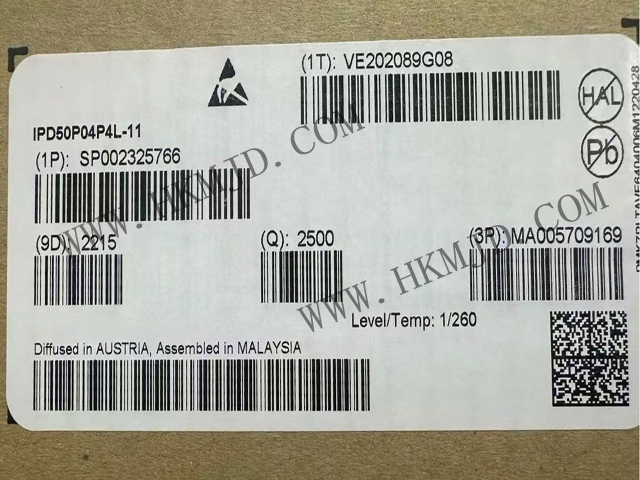 英飛凌 IPD50P04P4L-11 P 溝道 OptiMOS?-P2 汽車(chē) MOSFET 晶體管
