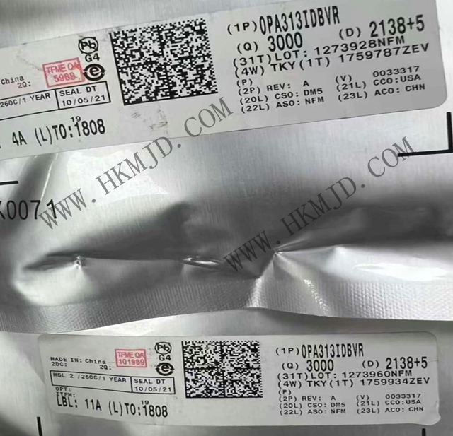 【TI 放大器】出售 OPA313IDBVR 低噪聲、單通道CMOS運(yùn)算放大器